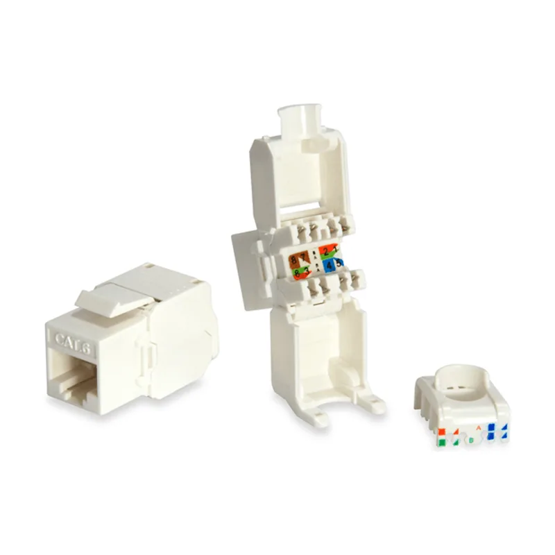 Equip KIT 8 Conector Hembra RJ45 UTP CAT6 Panel Keystone Tool Free