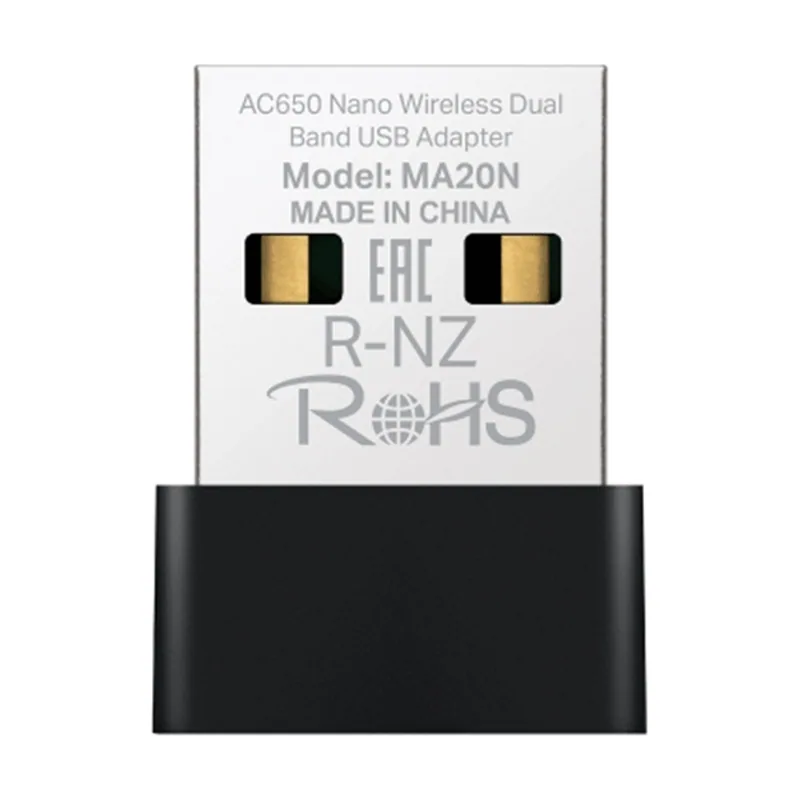 Mercusys USB WIFI MA20N AC650 Nano 433Mbps USB 2.0