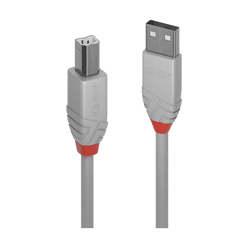 Lindy 5M USB 2.0 Type A TO B Cable Anthra Line