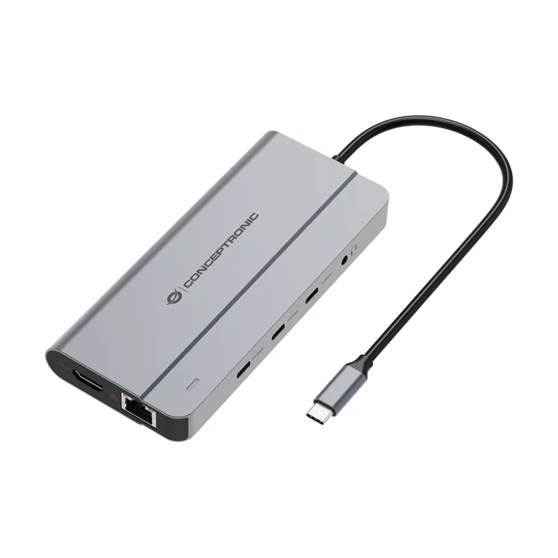 Conceptronic Docking USB-C DONN34G 1xHDMI 1xVGA 1xRJ45 2xUSB-A 2xUSB-C