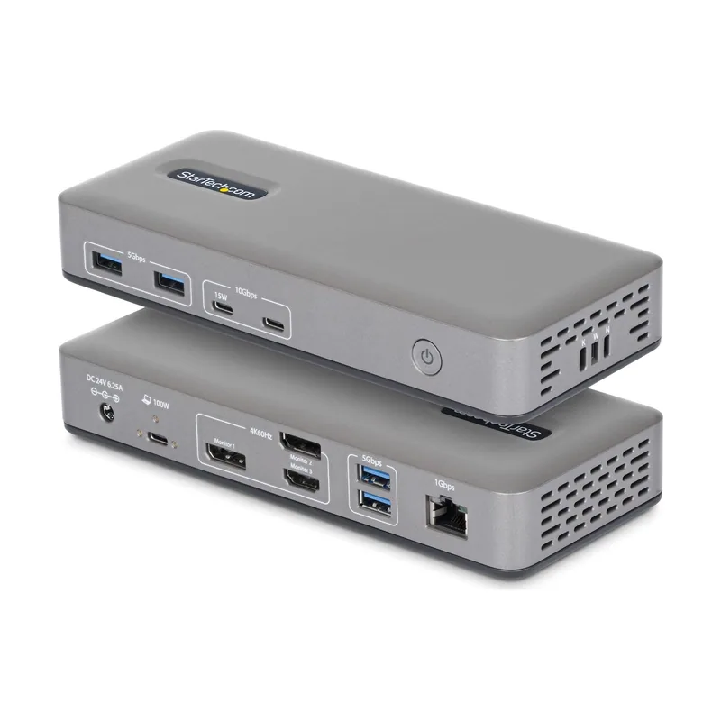 Startech USB-C Dock 2x DP 1x HDMI 4K60