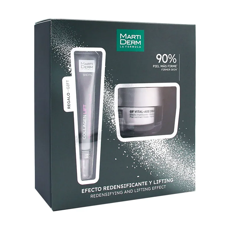 Martiderm Platinum GF Vital AGE Hidratación Intensa Y Duradera Crema Estuche 2 pz