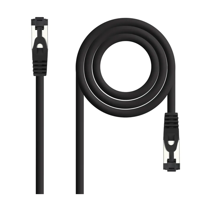 Nanocable Cable red Cat. 8.1 2GHZ SSTP Negro 1m