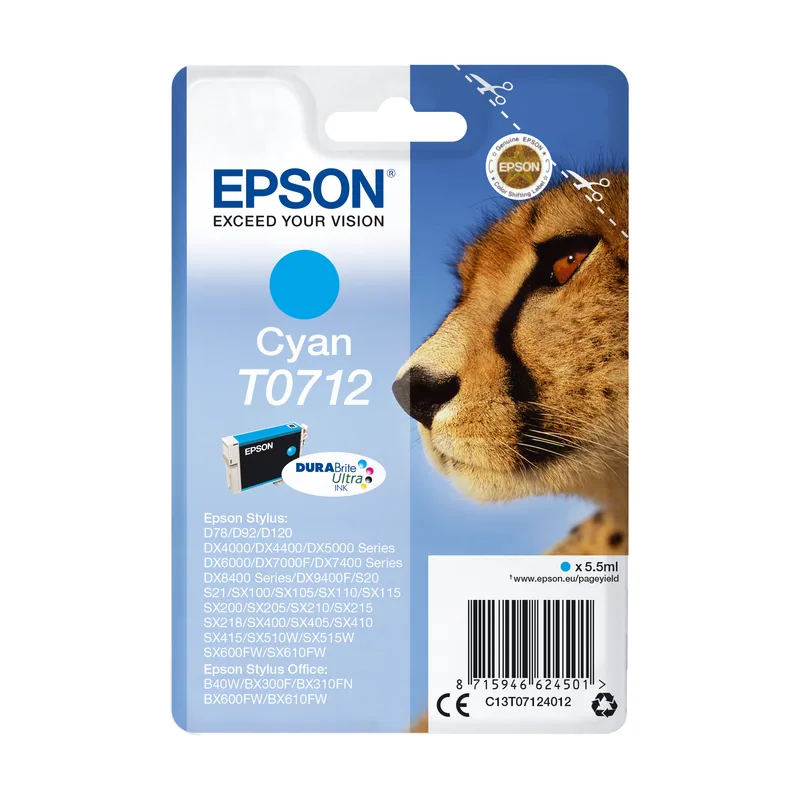 Epson Cartucho Cyan T0712 C13T07124012