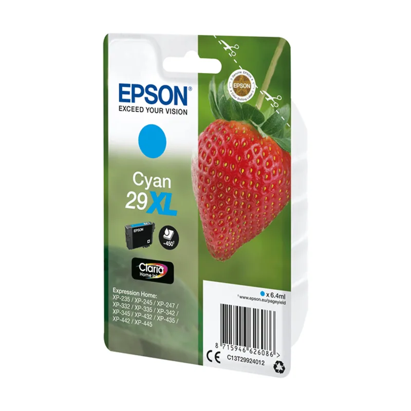 Epson Cartucho Cyan XP-235/XP-332/XP-335/XP-432/XP-435 Nº29XL C13T29924012