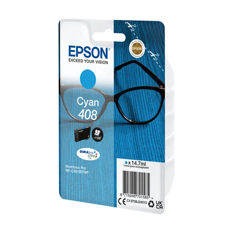 Epson Ink/Singlepack Cyan 408 DURABrite Ultra