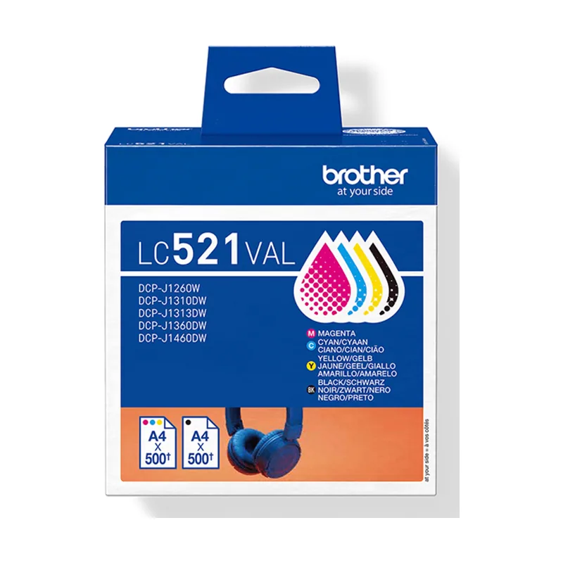 Brother Pack 4 Tintas 500 PAG