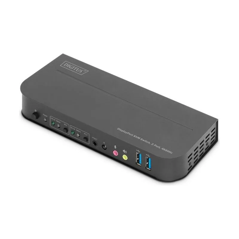 Digitus KVM Switch 2X1 DP DP/HDMI OUT USB