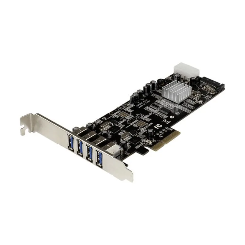 Startech PCI Express 4 Puertos USB 3.0 Fuente Sata Molex UA SP