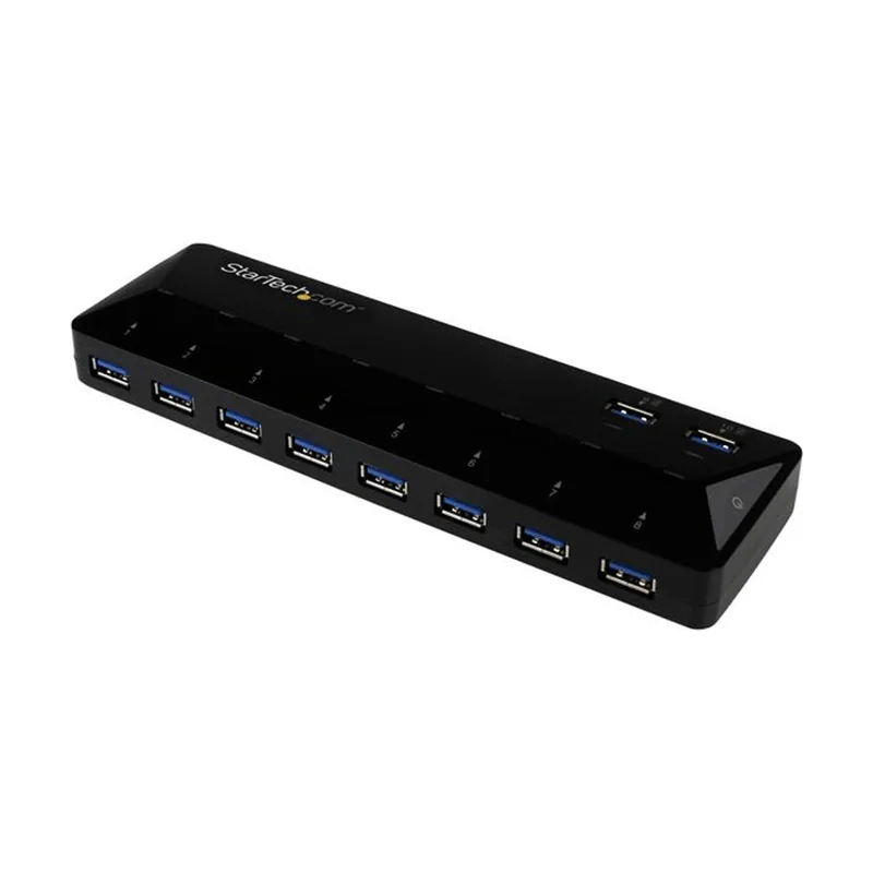 Startech Concentrador USB 3.0 10 Puertos Ladron HUB 2 Puertos 1. 5A