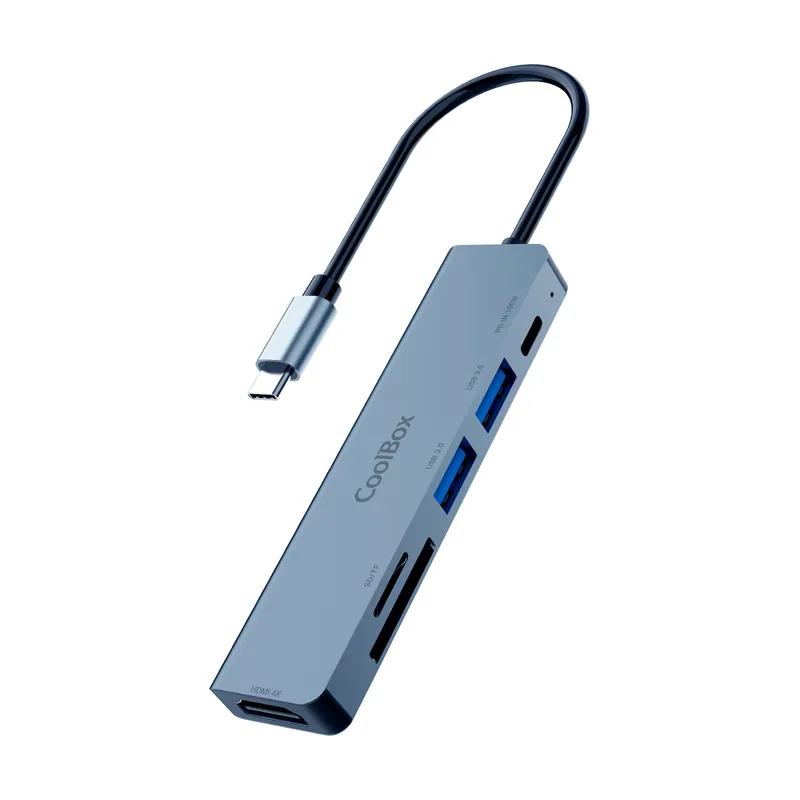 Coolbox Minidock C61 USB-C PD/2USB-A/SD/MSD/HDMI4K