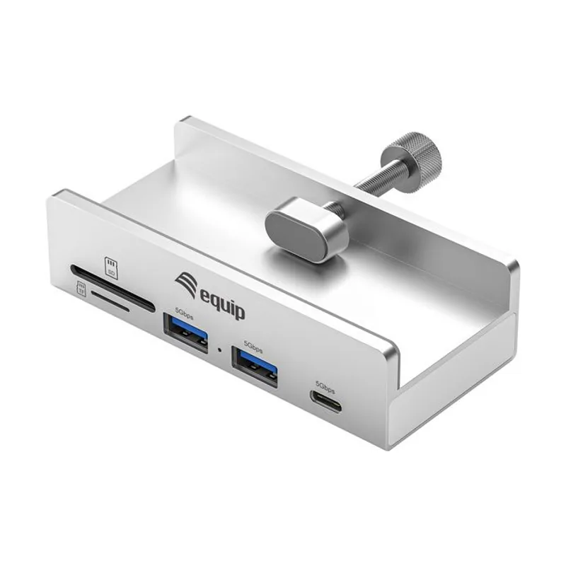 Equip HUB USB-C 128968 A 2xUSB-A 1xUSB-C 1xSD 1xTF Clip Ajustable