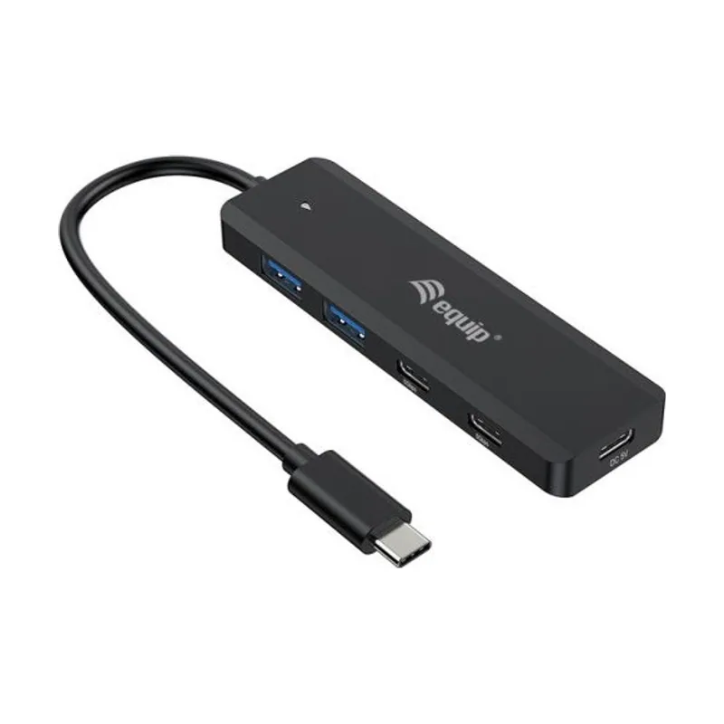 Equip HUB USB-C Life 128964 4 Puertos 2xUSB-A 3.0 2xUSB-C 3.2 Compatible CON Thunderbolt 3/4 1xUSB-C
