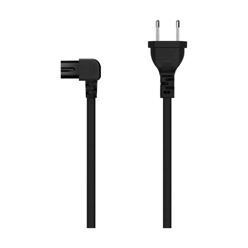 Aisens Cable Alimentación Acodado Forma 8