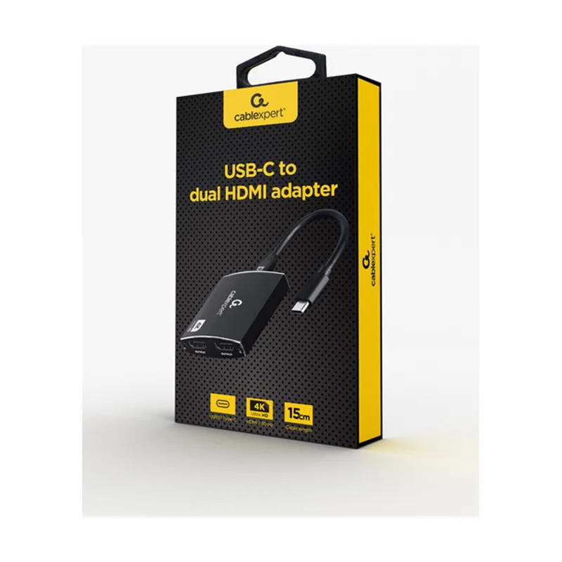 Gembird Adaptador USB-C A Doble HDMI 4