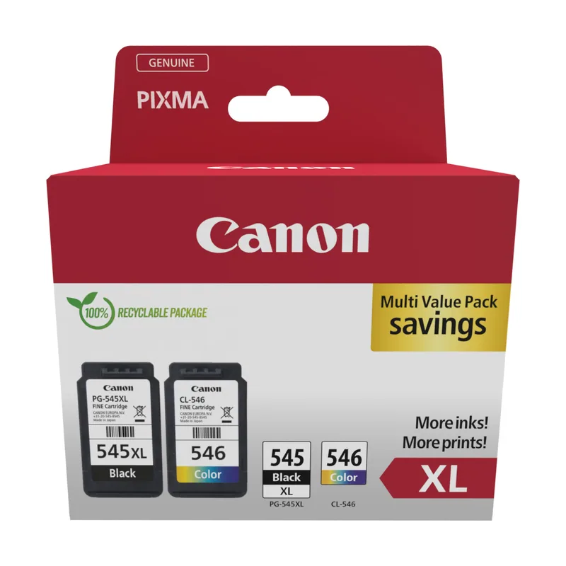 Canon Cartucho Multipack PG-545XL/CL-546XL+Papel