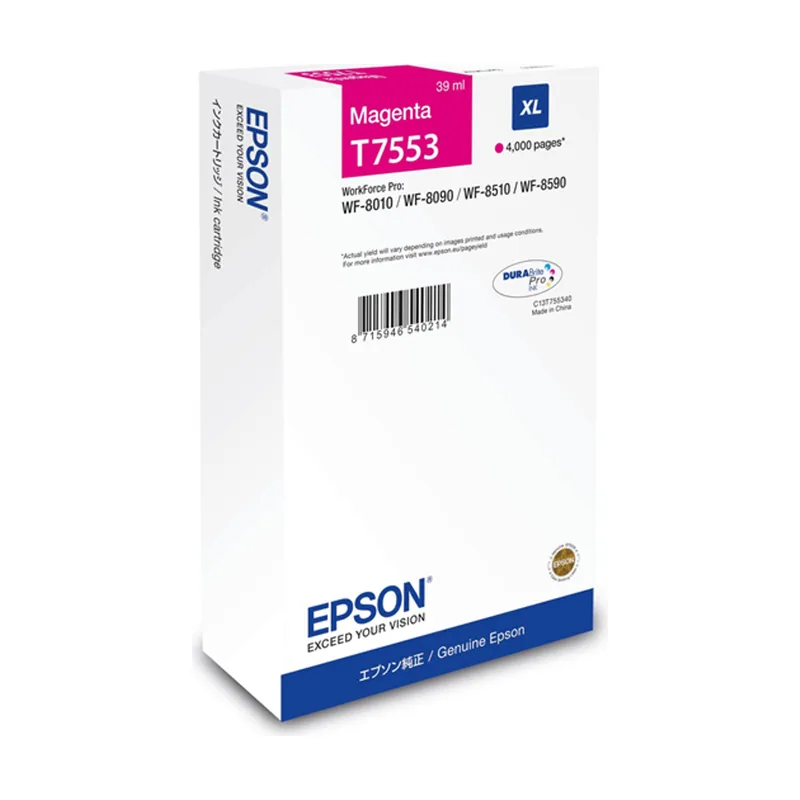 Epson Cartucho Magenta XL 4000p WF-8xxx