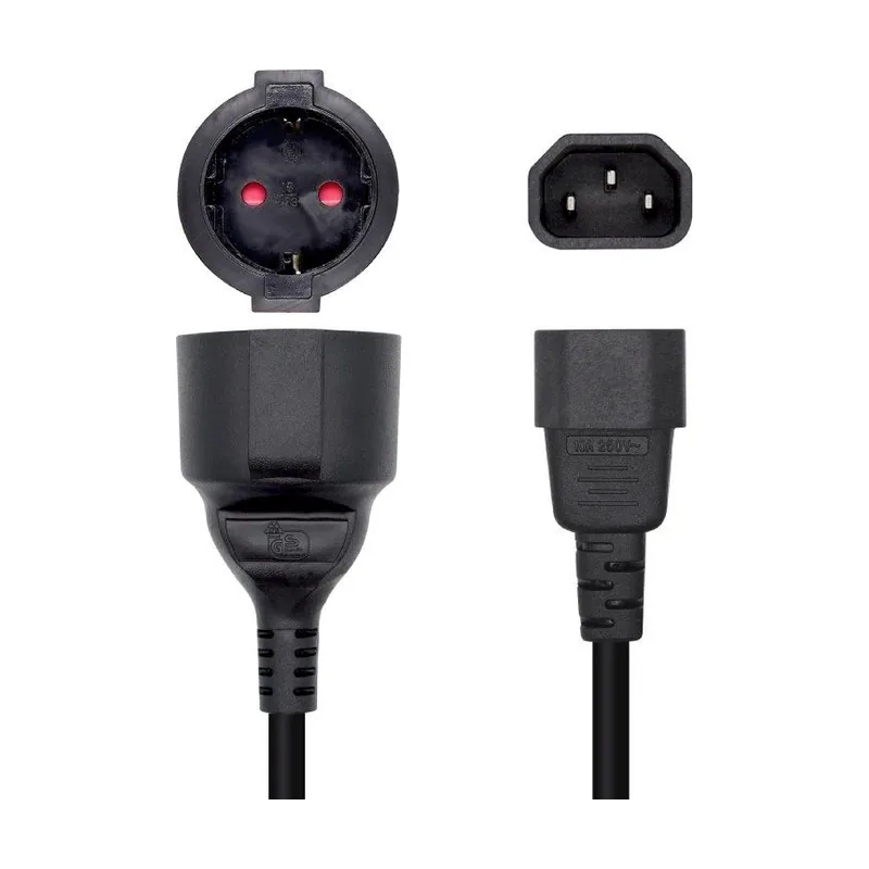 Aisens Cable Alimentacion 16A C14/M a CEE7/H