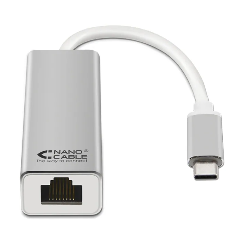 Nanocable Conversor Nano Cable Ethernet 10/100/1000 15CM USB-C