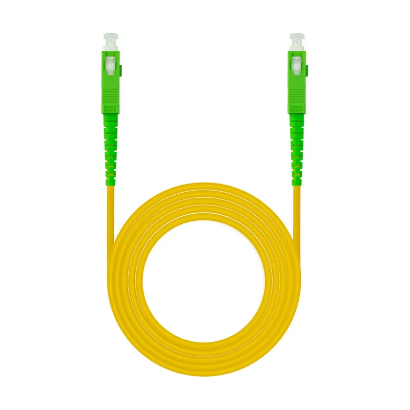 Nanocable Cable fibra SC/APC LSZH Amarillo 15m