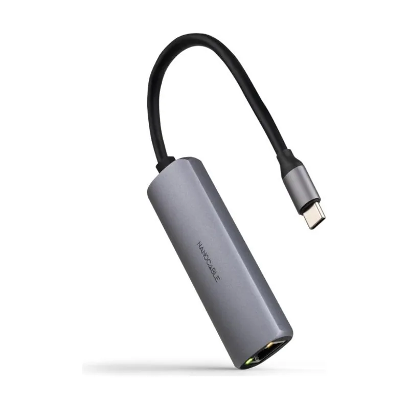 Nanocable Conversor USB-C Ethernet carga PD