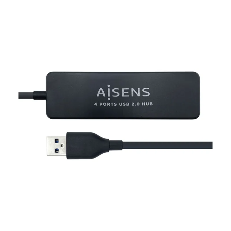 Aisens HUB USB Conectores USB-A 2.0 Macho A 4X USB-A 2.0 Hembra Cable