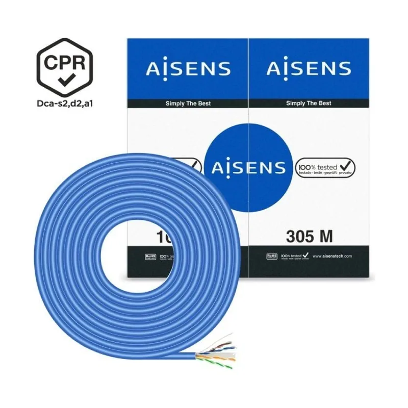 Aisens Cable de Red RJ45 LSZH CPR Dca CAT.6 UTP AWG24