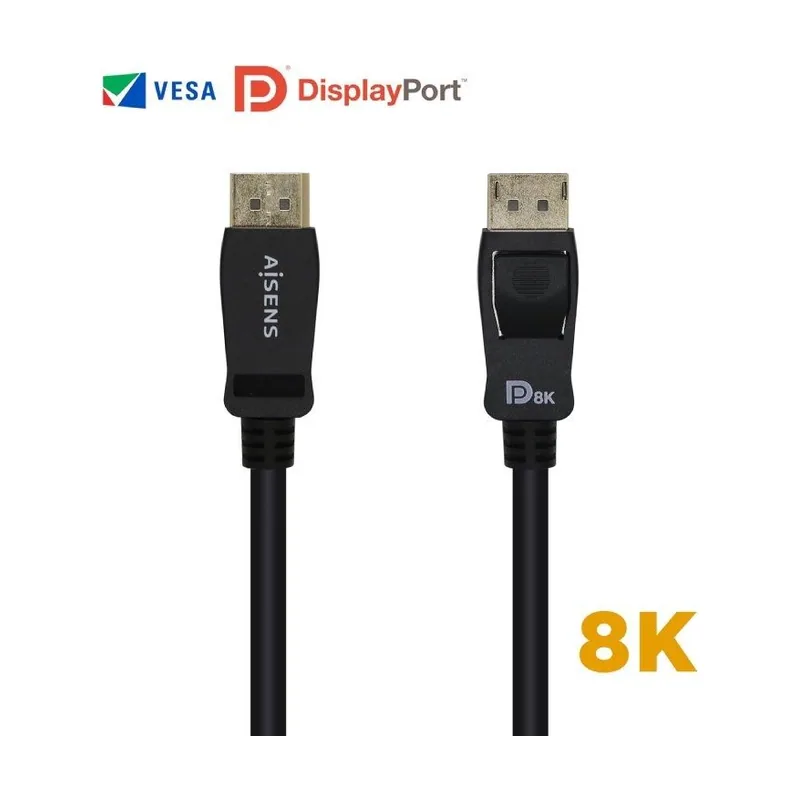 Aisens Cable Displayport Certificado V1.4