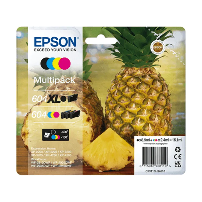 Epson Tinta 604XL/604 Pack DE 4