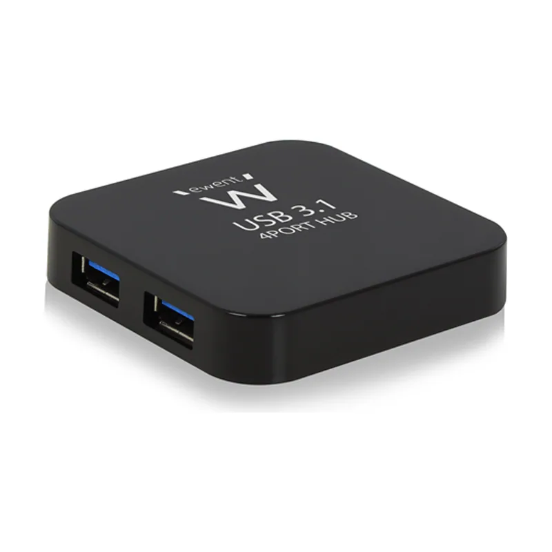 Eminent-Ewent HUB Ewent USB 3.1 4 Puertos AC Power Negro EW1134