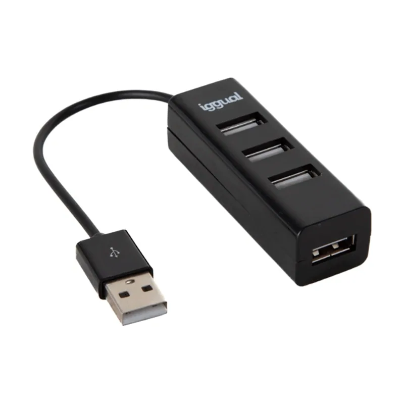 Iggual Hub USB 2.0 x 4 puertos HUB-A-4p
