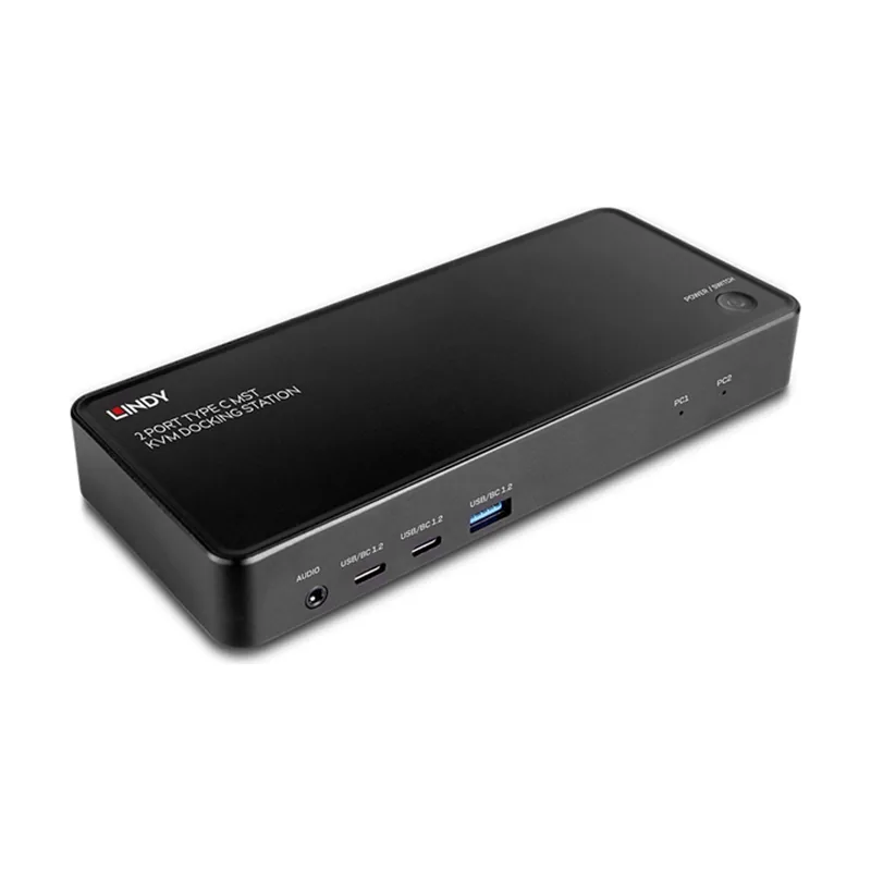 Lindy 2 Port Type C MST KVM Docking Station