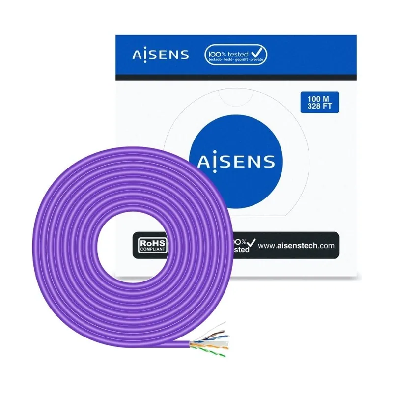 Aisens Cable de Red RJ45 LSZH Cat 6 UTP Rigido AWG23 CCA Aleacion