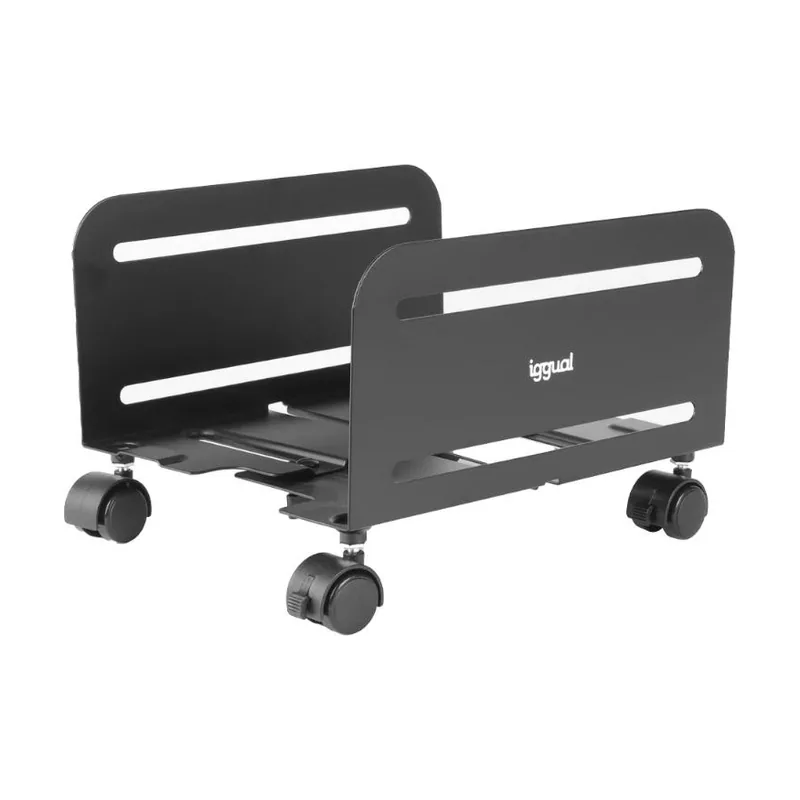 Iggual Soporte CPU metálico con ruedas SOP2