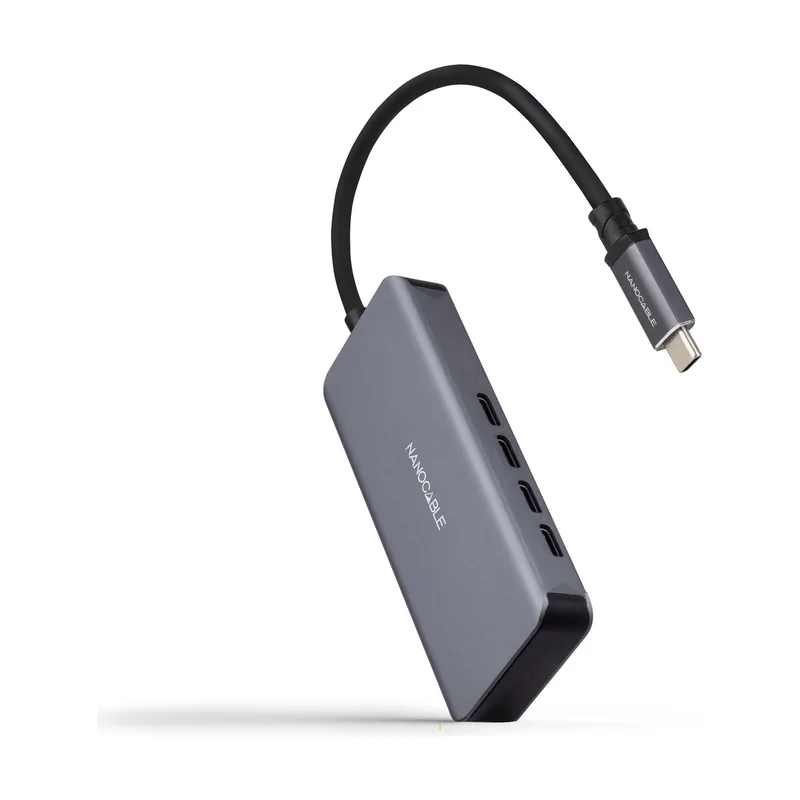 Nanocable HUB USB-C/M a 3xUSB-C/H ALUMINIO 10 cm