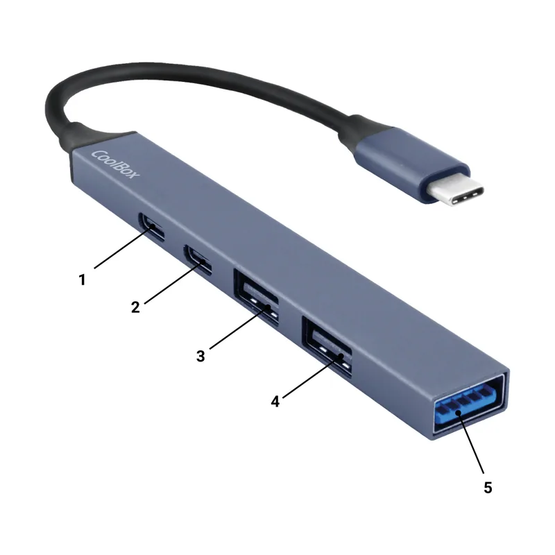 Coolbox Docking Station 5 USB-C PD