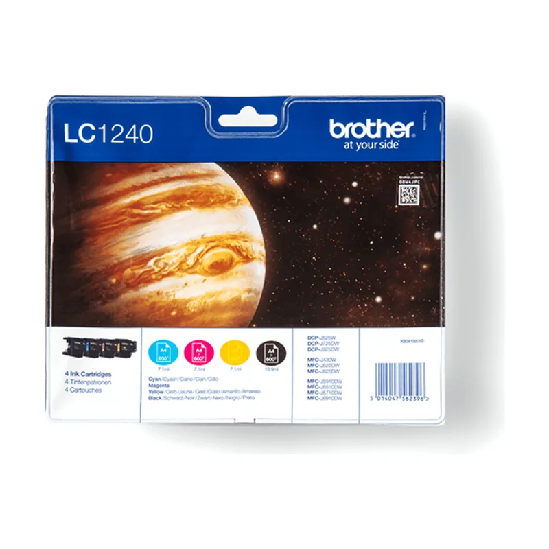Brother Cartucho Pack Todas LAS Tintas LC1240
