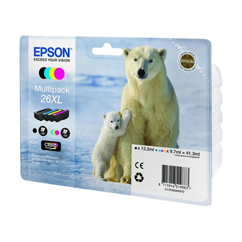 Epson Cartucho Multipack 4 Colores Alta Capacidad XP-605 C13T26364010