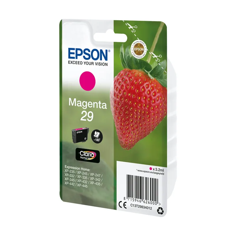 Epson Cartucho Magenta XP235/XP-332/XP-335/XP-432/XP-435 Nº 29 C13T29834012