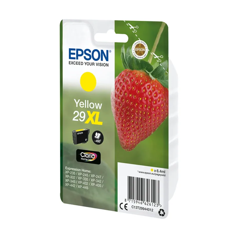 Epson Cartucho Amarillo XP-235/XP-332/XP-335/XP-432/XP-435 Nº29XL C13T29944012