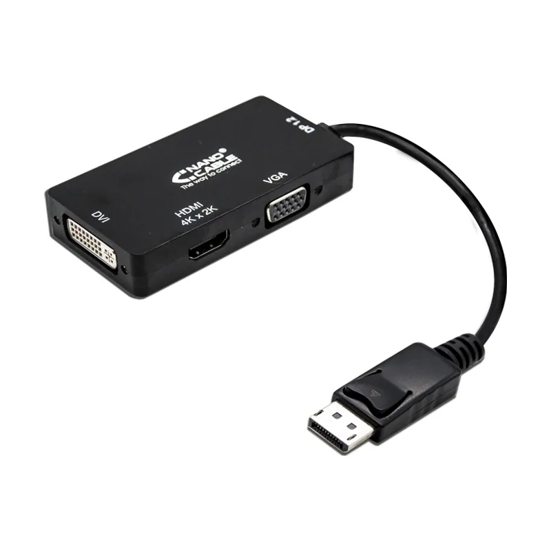 Nanocable Conversor Nano Cable Displayport A VGA/DVI/HDMI 15CM