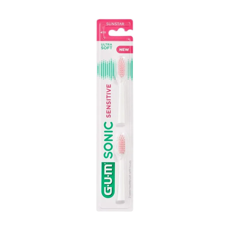 Gum Sonic Sensitive Recambios Cepillo 2 Cabezales