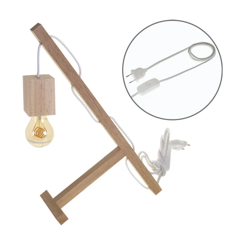 Lumit basic 1xe27 l.12xan.27xal.39cmmadera blanco/madera