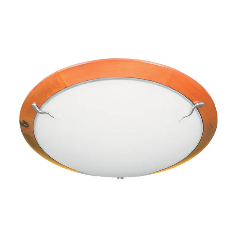 Lumit Plafón hyeres redondo 2xe27 al.12xd.40cm cerezo/blanco
