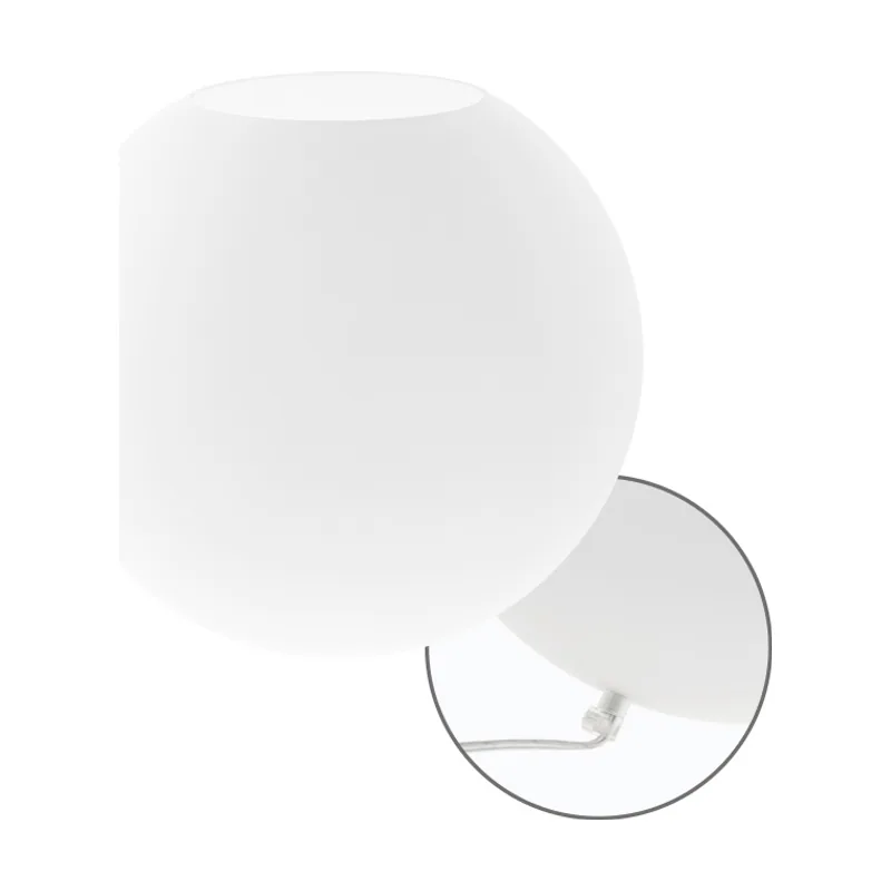 Lumit herner 1xe27 al.27xd.30cm cristal opaco
