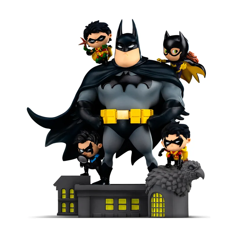 Estatua coleccionable de Batman Family Deluxe DC Comics Animated Icons 18,3 cm