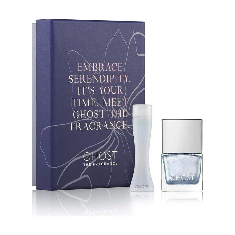 Ghost gift set edt + ghost metallic blue nail polish