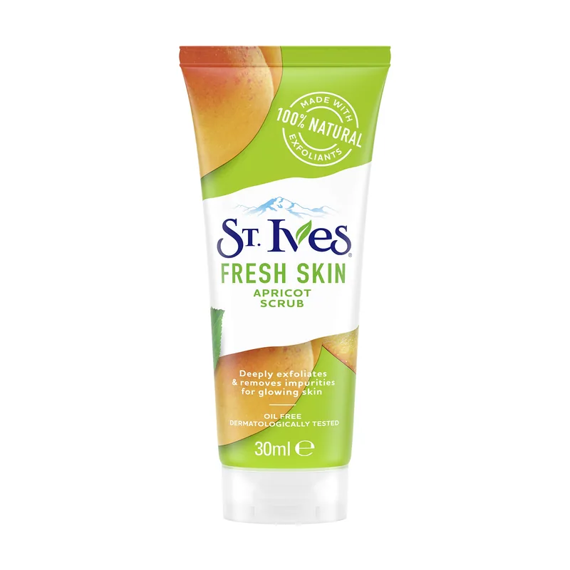Fresh skin invigorating apricot face scrub 30ml
