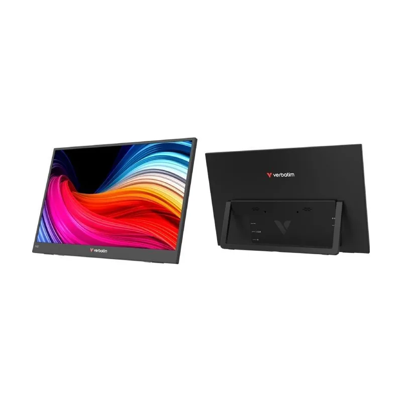 Verbatim Portable 15.6" FHD Monitor LIGHT Monitor portátil Negro 39,6 cm LCD 1920 x 1080 Pixeles
