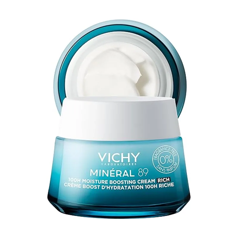 Vichy Minéral 89 Crema Boost De Hidratación 100h Textura Rica 50 Ml